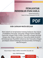 Pokok Bahasan - 1 Pengantar Pendidikan Pancasila