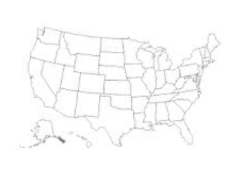 Blank US Map PDF