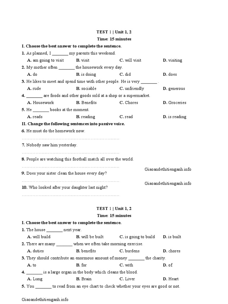 Unit 1 2 time 15 minutes pdf heart