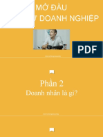 Mở Đầu Khởi Sự Doanh Nghiệp: Intro to Entrepreneurship