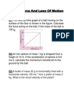 Force and Laws of Motion