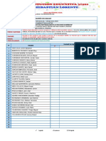 Lista de Cotejo P.S. Martes 13 de Diciembre