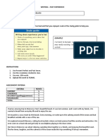 Homework Writing Past Simple - Present Perfect