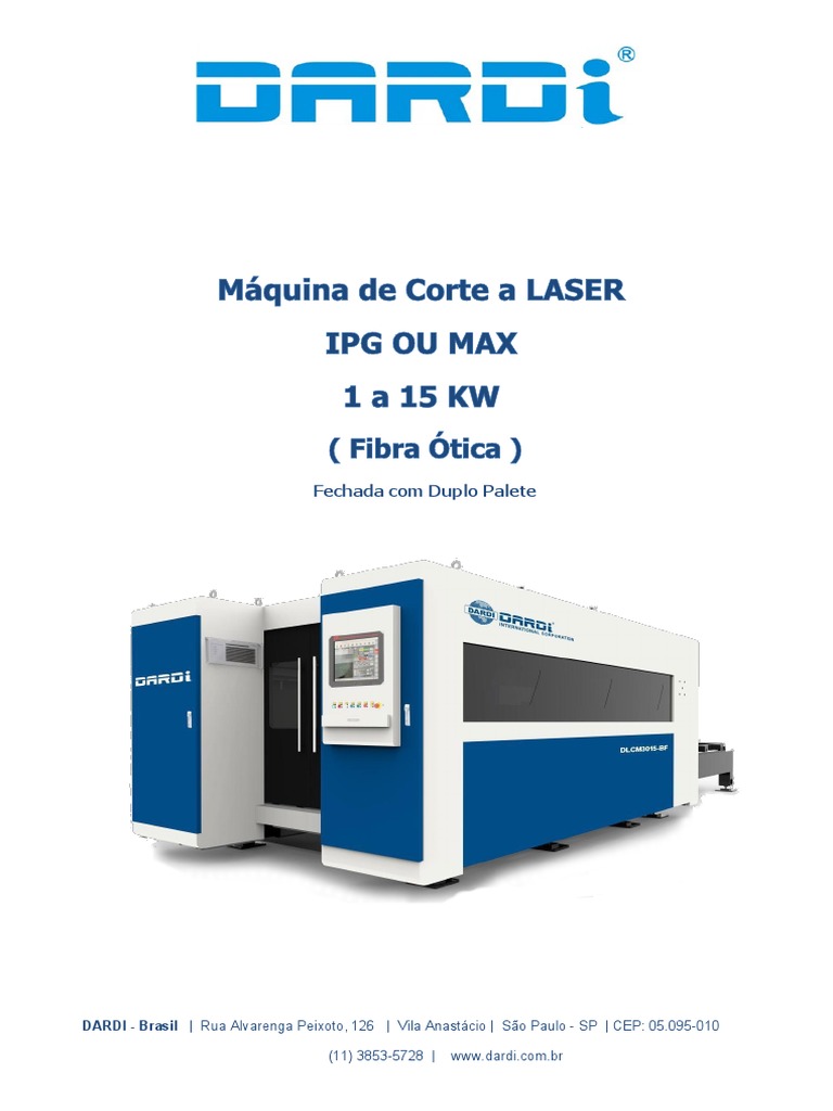 Descritivo Técnico Corte Laser Chapas Pdf Fibra ótica Laser