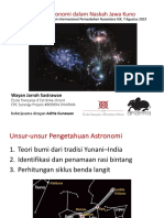 WJ Sastrawan - Pengamatan Angkasa dan Pengetahuan Astronomi dalam Naskah Jawa Kuno FINAL