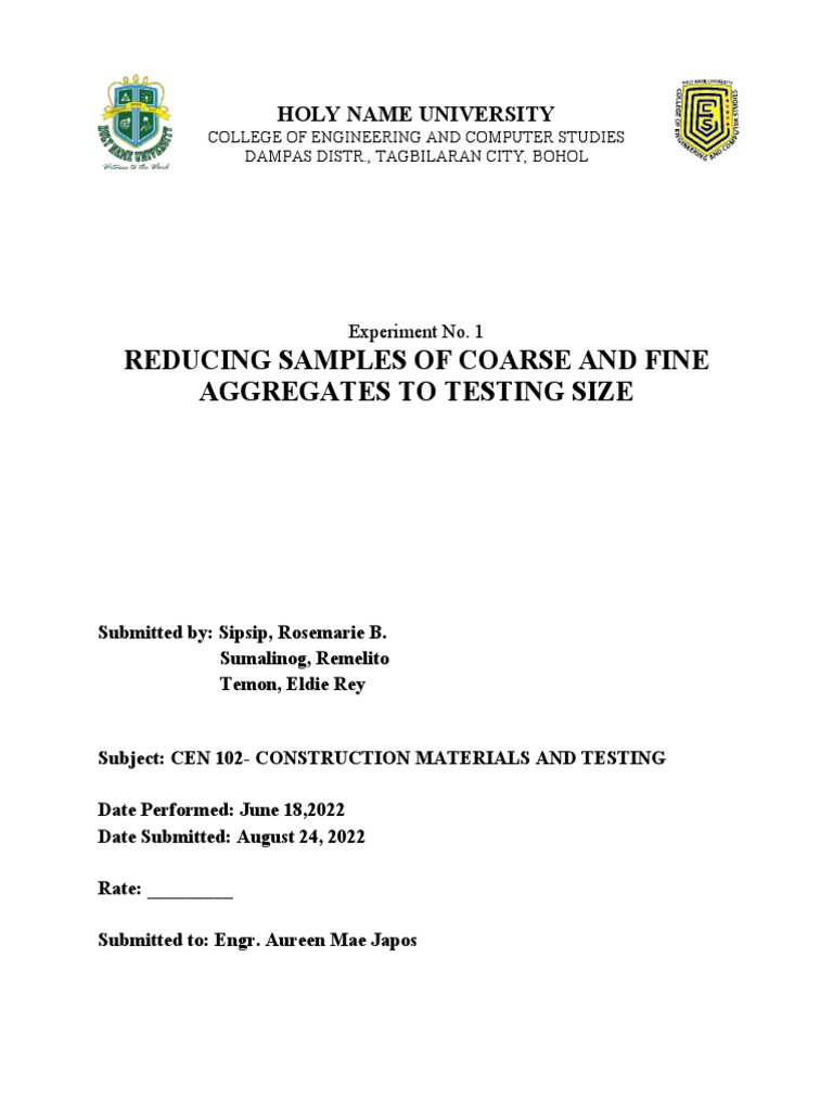 CEN102 - Experiment No.1 | PDF | Sampling (Statistics) | Experiment
