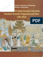 Endeavours in The Higher Education Sub-Sector Education Promotion Programmes and Plans 1997 2002