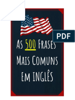 As 500 Frases Mais Comuns em Ingles