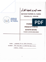 Form Pendaftaran Al Yusro 2
