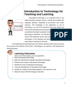 Module 1 Introduction To Technology For Teaching and Learning 1