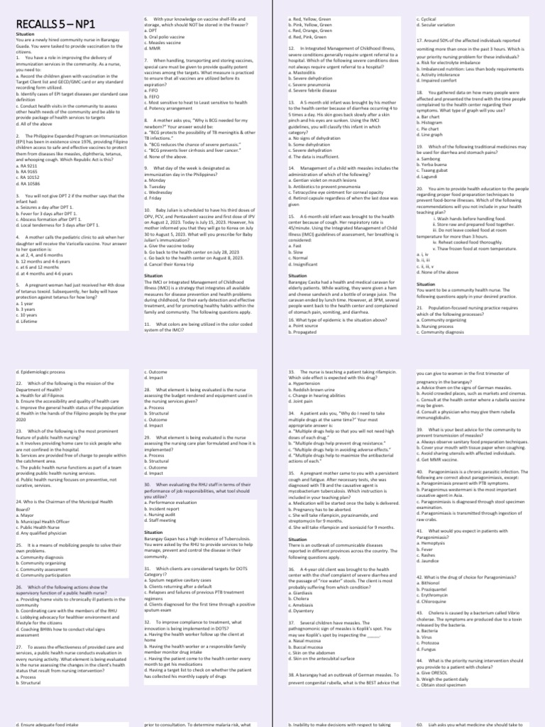 Recalls 5 | PDF