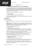 SOP for Recruitment & Selection (Final draft) | PDF | Human Resource ...
