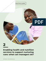 Enabling Health and Nutrition Services To Support Nurturing Care: What Can Managers Do?