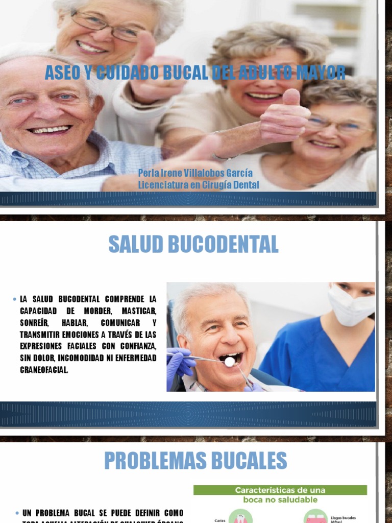 Cuidado Bucal en Adultos Mayores | PDF | Higiene oral | Odontología