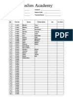 1st Year Attendence Sheet 2022-23