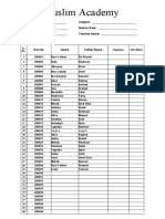 9th Attendence Sheet 2022-23
