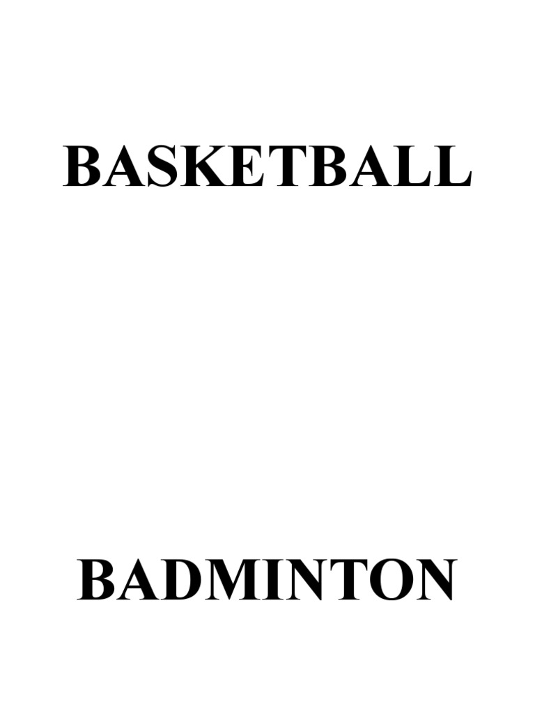 Basketball | PDF
