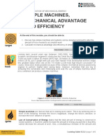 SLG 13.3.2 Simple Machines, Mechanical Advantage and Efficiency