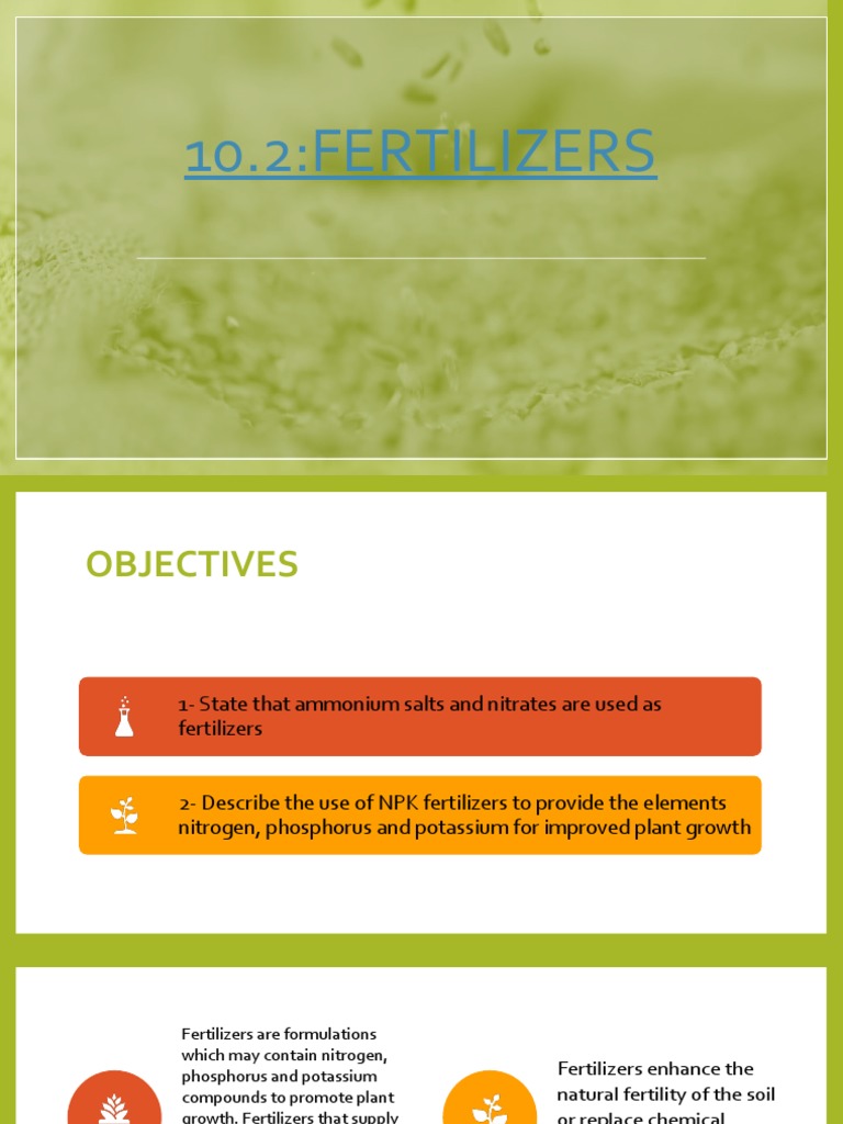 Fertilizers PDF Fertilizer Plant Nutrition