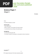 Science Stage 8 Sample Paper 1 - tcm143-595703 | PDF | Asteroid | Atoms