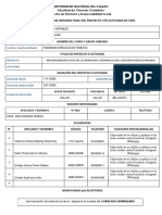 Ficha de Resumen de Informe Final Del Proyecto Y/O Actividad de Cers