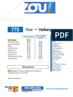 Horaires Ligne 770