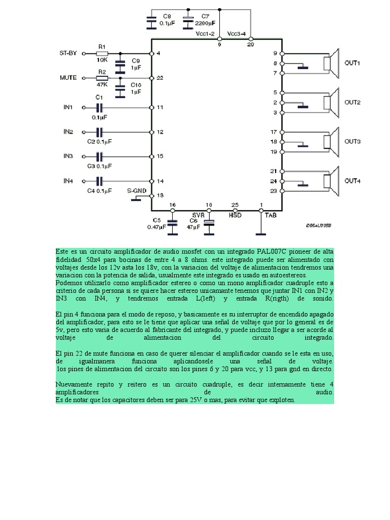 MOSFET Pioneer PAL007A – Originale Nuovo Per Riparazioni Elettroniche!