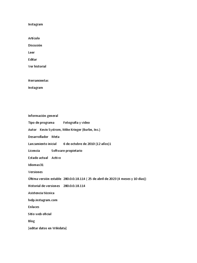 Instagram | PDF | Informática | Software