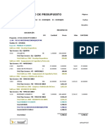 Saldo de Presupuesto: Proyecto: 37-01-ECOCITY ETAPA 2