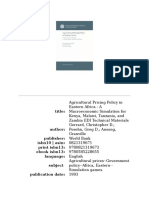 Christopher D. Gerrard, Greg D. Posehn, Granville Ansong - Agricultural pricing policy in Eastern Africa_ a macroeconomic simulation for Kenya, Malawi, Tanzania, and Zambia, Part 76 (1993, World Bank) - libg