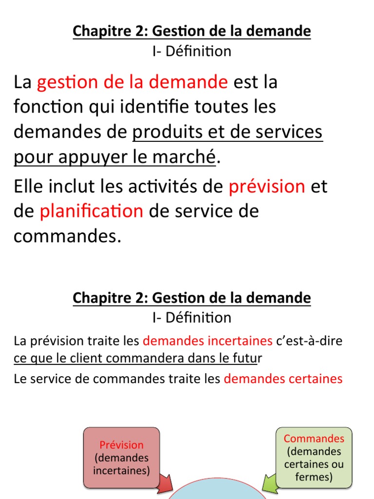 Définition et méthodes de prévision | PDF