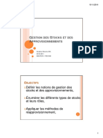 Gestion Des Stocks Et Approvisionnements