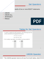 Chapter 12-2 Set Operators