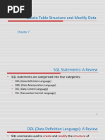 Chapter 07-1 Create Table Structure and Modifying Data