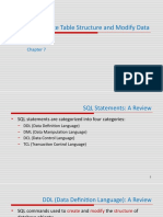 Chapter 07-1 Create Table Structure and Modifying Data