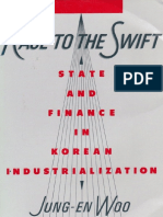 Race To The Swift. State and Finance In-Korean Industrialization (Woo, 1991)
