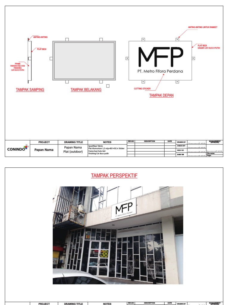 Project Sign Board Technical Specs | PDF