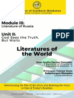 Gonzales, Juan Justin D. (Literature of Russia)