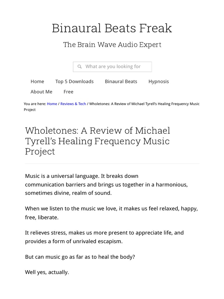 Wholetones Healing Music