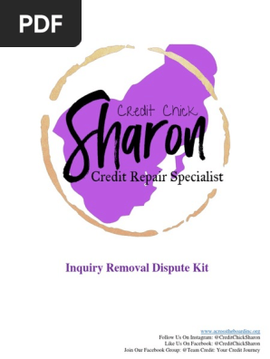 Inquiry Removal Dispute Kit