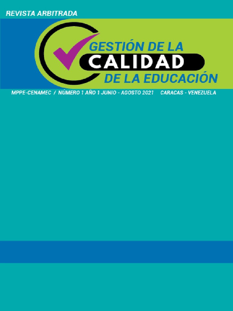 Gestión de Calidad Educativa en Venezuela | PDF | Venezuela | Educación ...