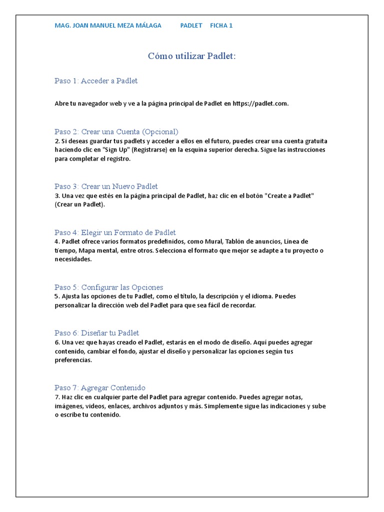 Guía Completa para Usar Padlet | PDF | Red mundial | Internet y web