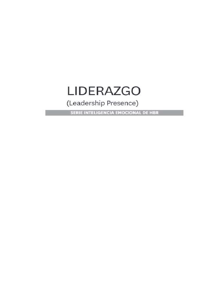 Inteligencia Emocional - Liderazgo | PDF