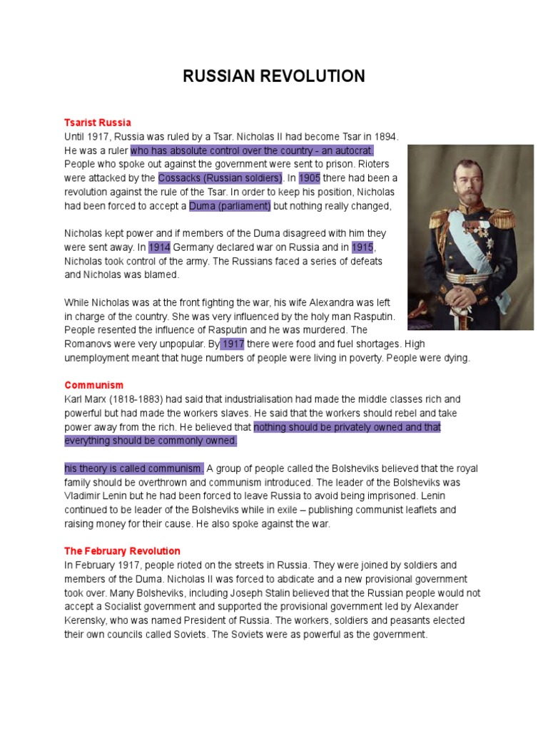 Russian Revolution | PDF