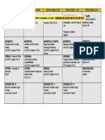 Grade Semanal Semana de 28 a 01 de Set