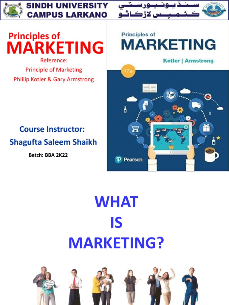 Principles of Marketing Lecture 1 | PDF | Marketing | Customer