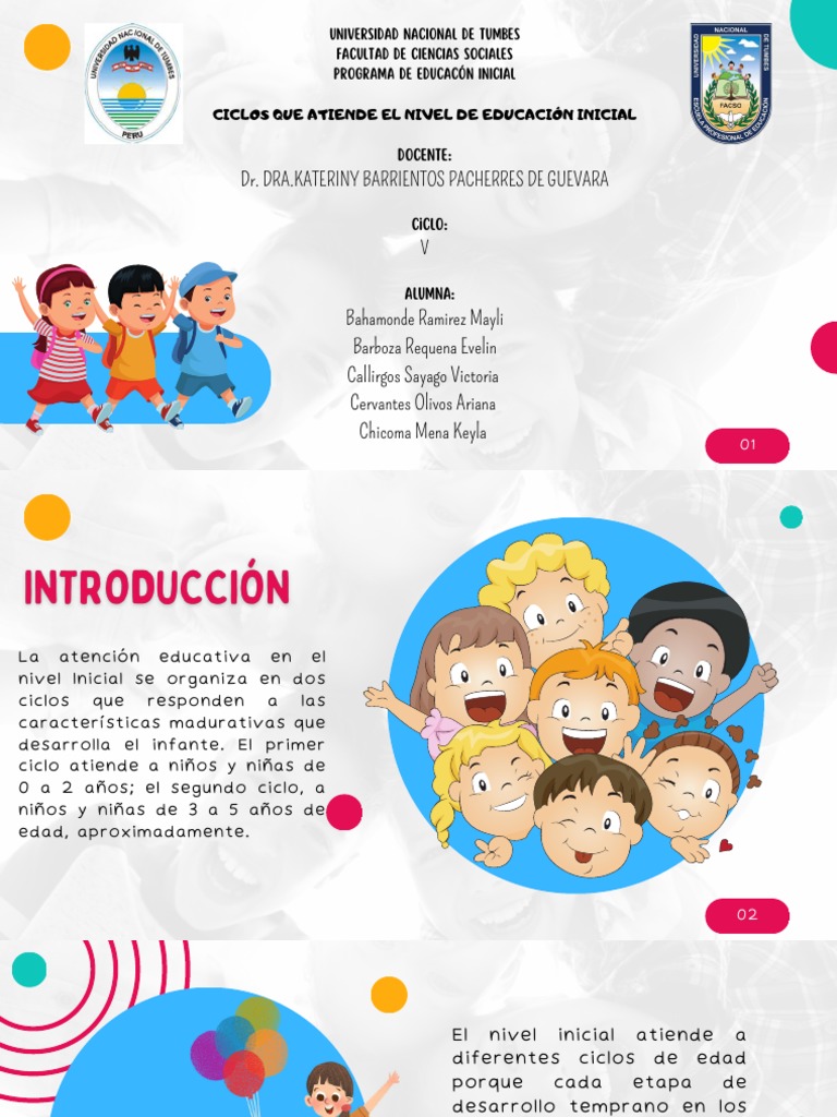 Ciclos Que Atiende El Nivel de Educació Inicial | PDF | Educación de la ...