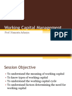 Module IV - Working Capital Management