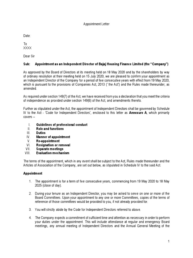 appointment-letter-independent-director-pdf-conflict-of-interest