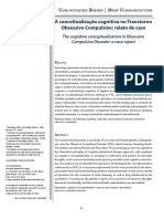 TOC A conceitualização cognitiva no TOC relato de caso (Gomes e colaboradores, 2018) 